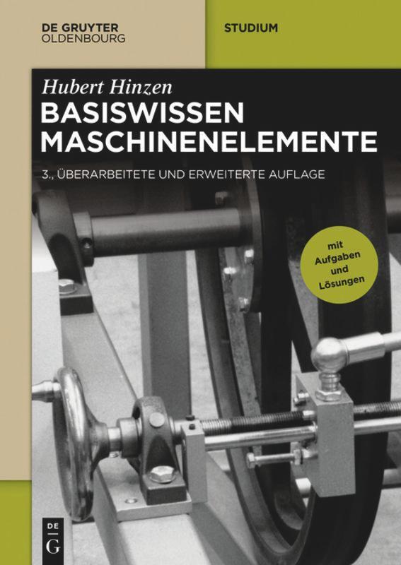 Cover: 9783110692334 | Basiswissen Maschinenelemente | Hubert Hinzen | Taschenbuch | Deutsch