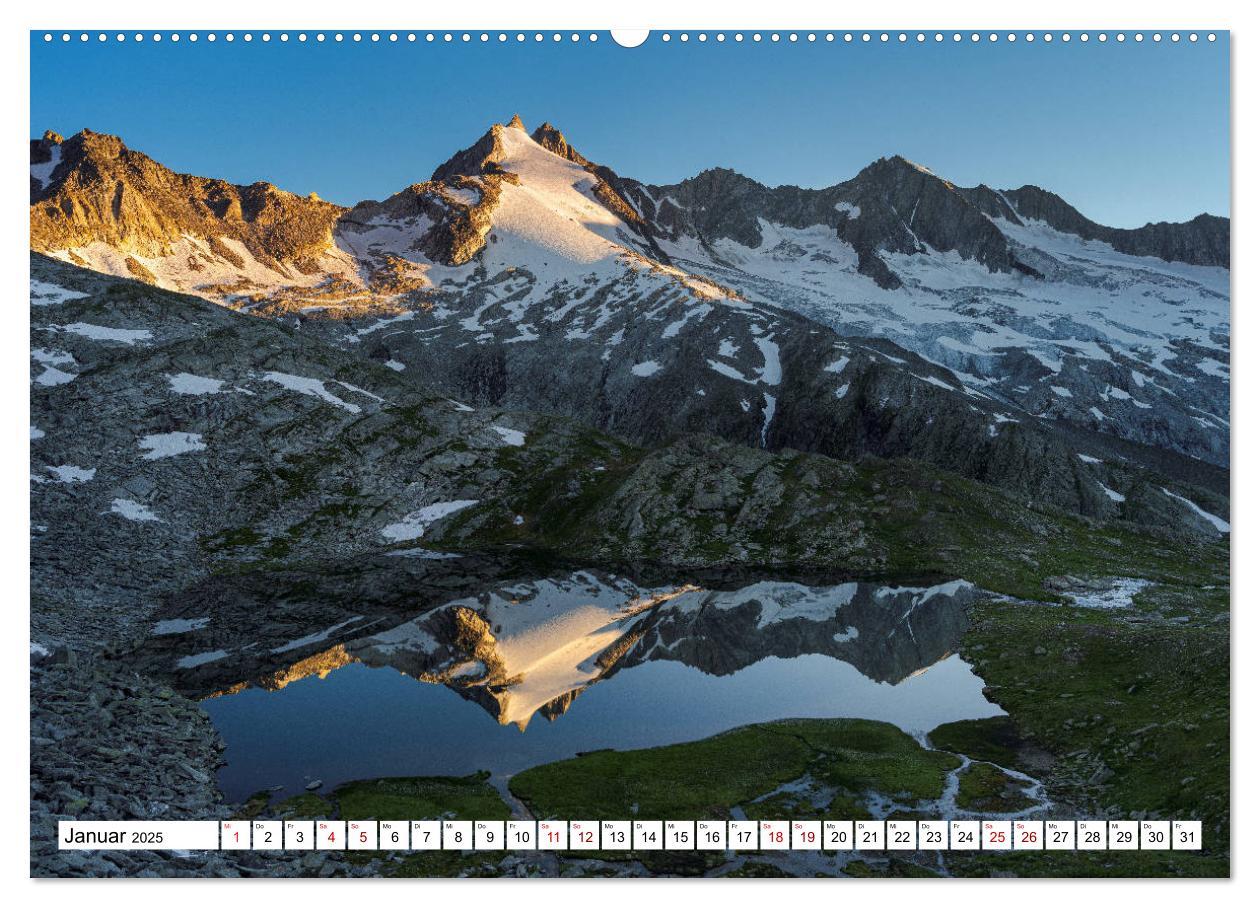 Bild: 9783435125289 | Alpen gespiegelt (Wandkalender 2025 DIN A2 quer), CALVENDO...