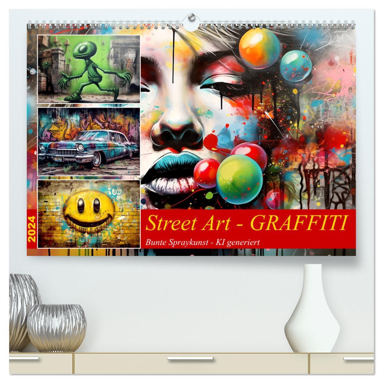 Cover: 9783383703935 | Street Art Graffiti (hochwertiger Premium Wandkalender 2024 DIN A2...