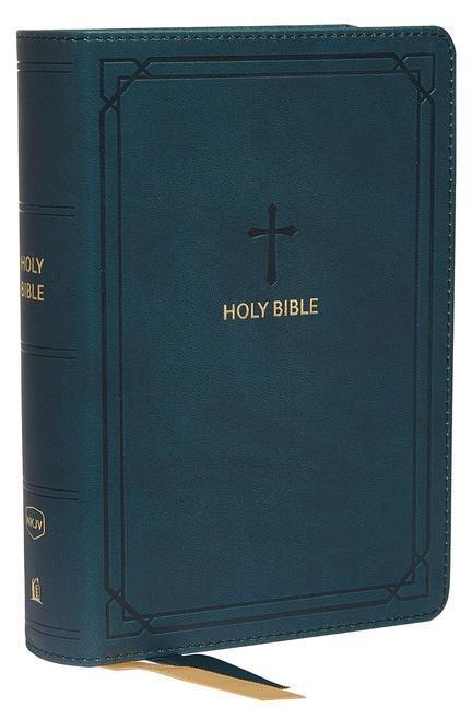 Cover: 9780785233459 | Nkjv, Reference Bible, Compact, Leathersoft, Teal, Red Letter...
