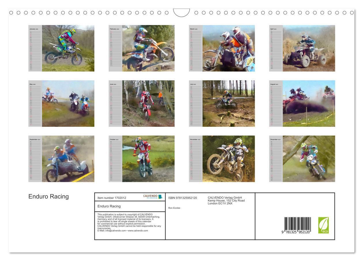 Bild: 9781325952120 | Enduro Racing (Wall Calendar 2025 DIN A3 landscape), CALVENDO 12...