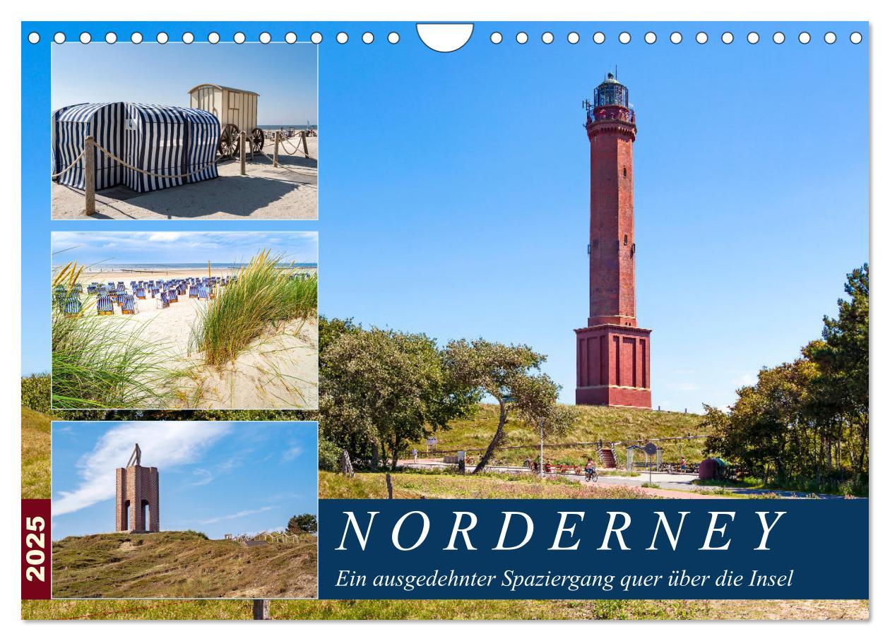 Cover: 9783435282456 | Norderney Spaziergang (Wandkalender 2025 DIN A4 quer), CALVENDO...