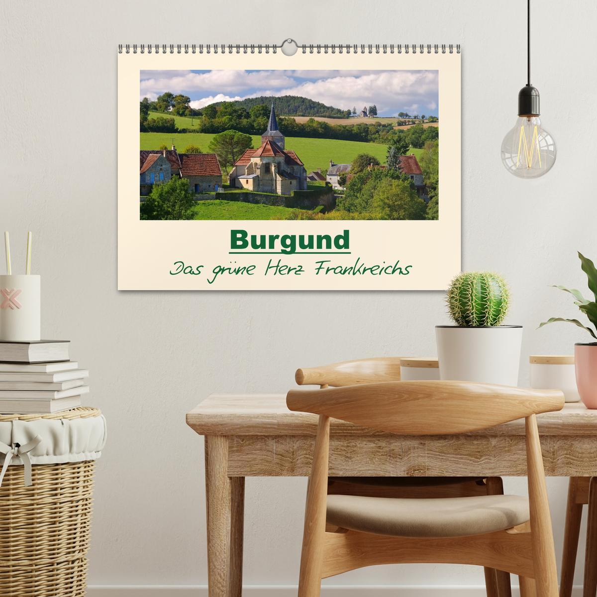 Bild: 9783435393930 | Burgund - Das grüne Herz Frankreichs (Wandkalender 2025 DIN A3...