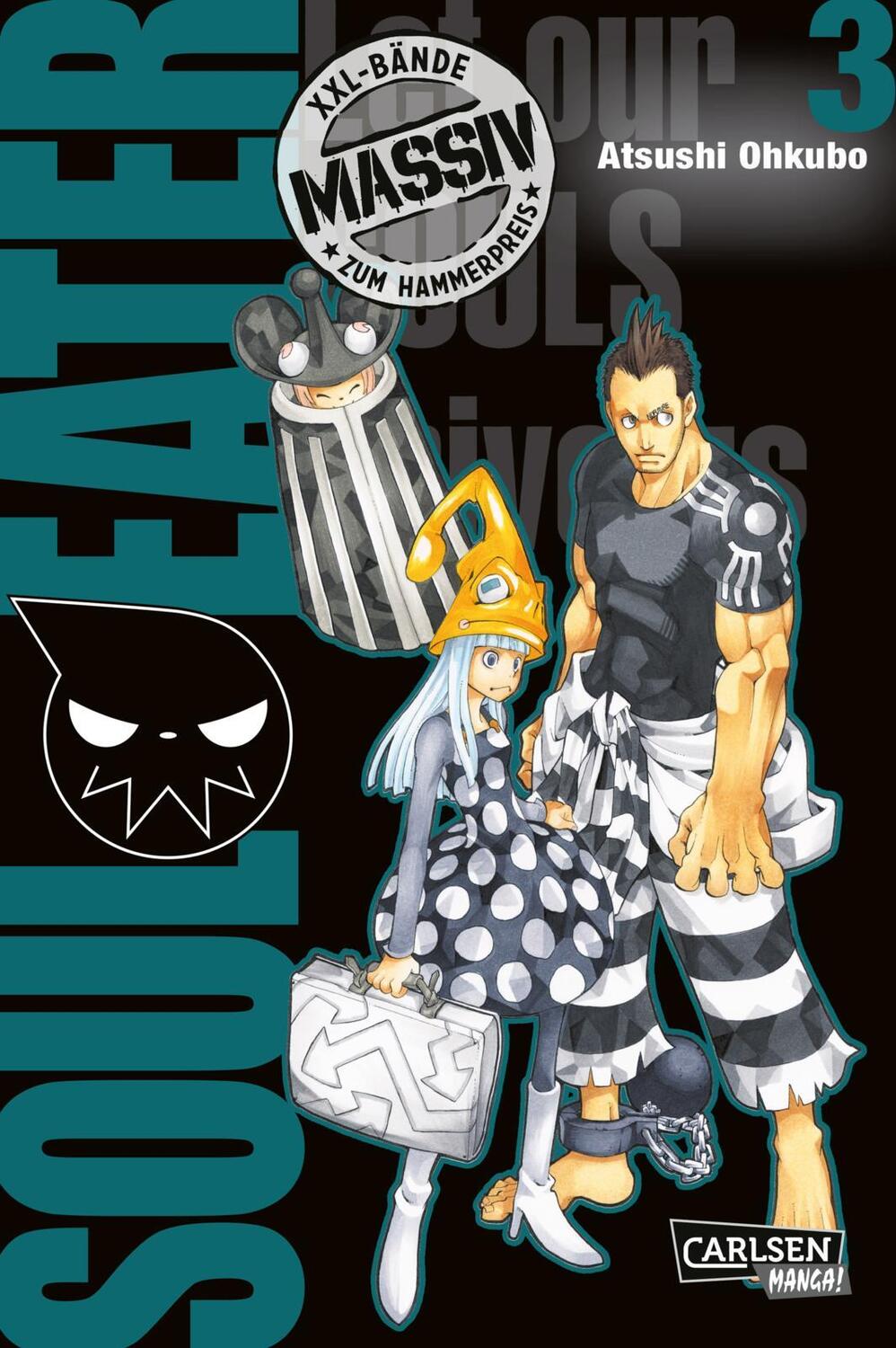 Cover: 9783551029638 | Soul Eater Massiv 3 | Düstere Manga Fantasy-Action im Sammelband