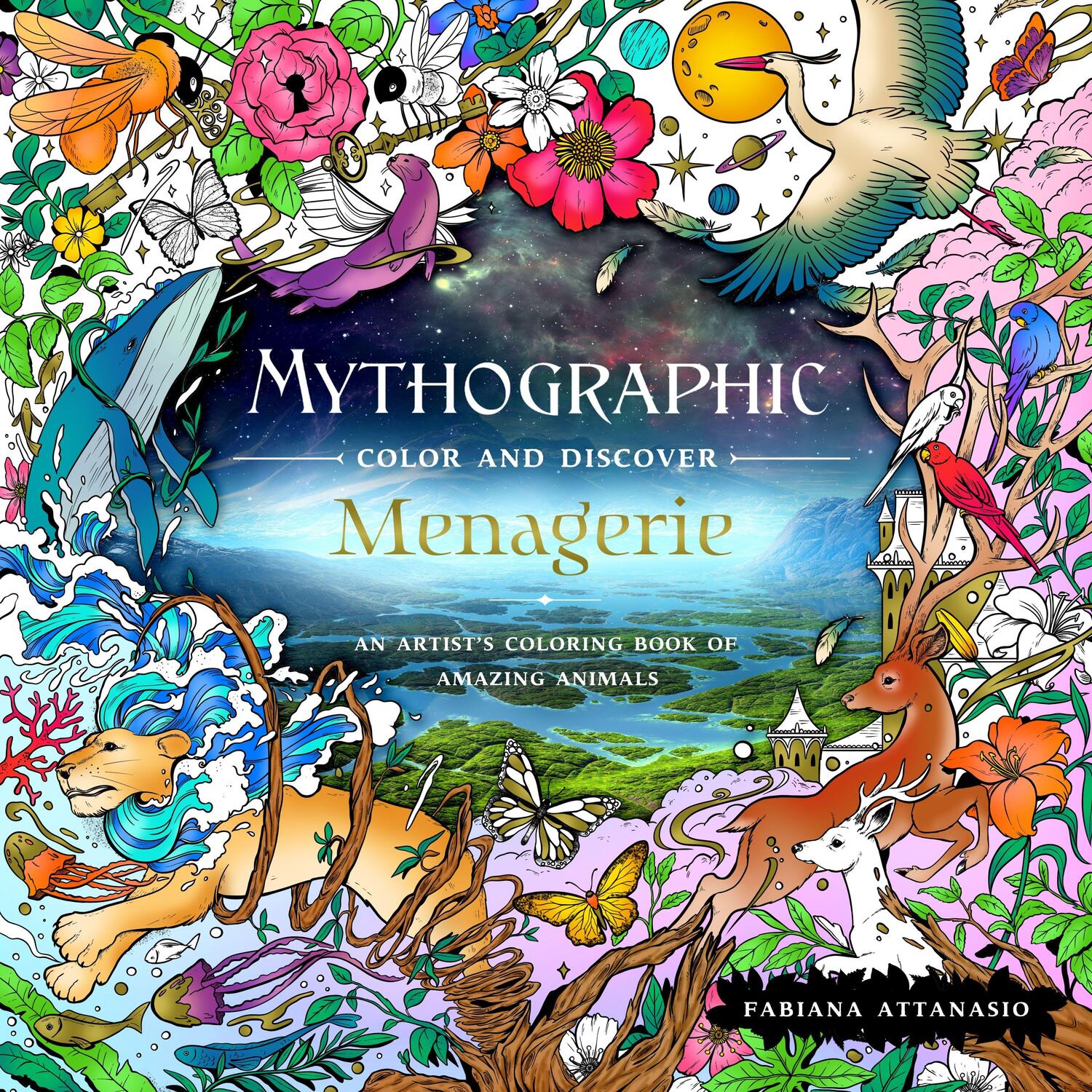 Cover: 9781250281807 | Mythographic Color and Discover: Menagerie: An Artist's Coloring...