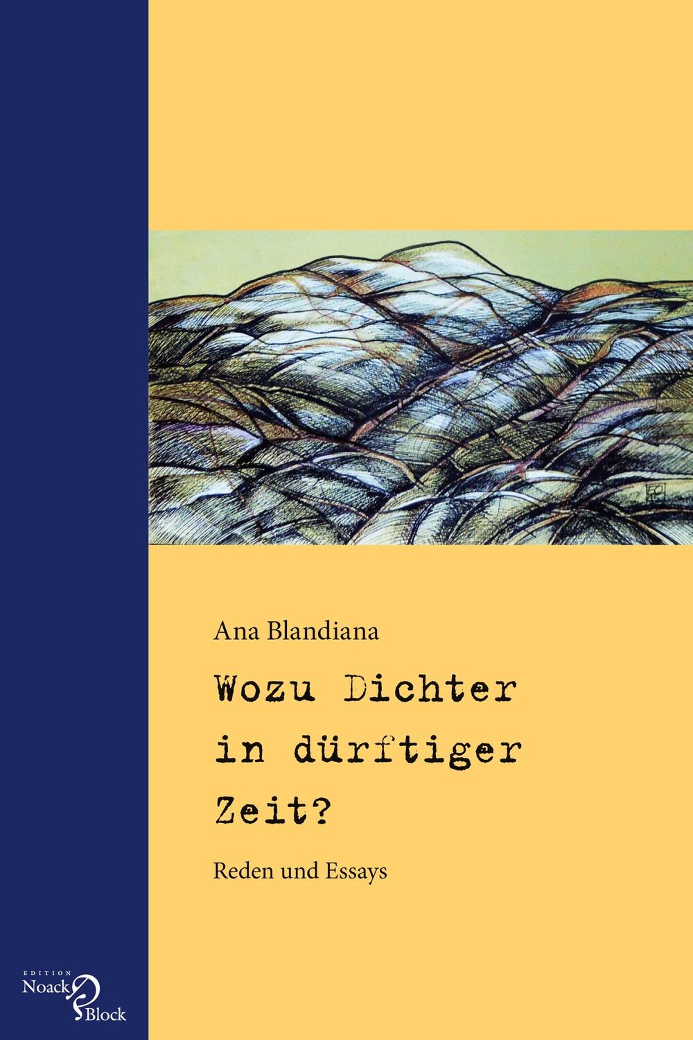 Cover: 9783868130591 | Wozu Dichter in dürftiger Zeit? | Reden und Essays | Ana Blandiana