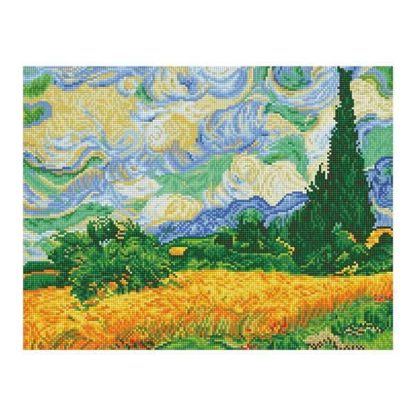 Cover: 4897073244259 | Diamond Dotz Weizenfeld mit Zypressen (Van Gogh) | Stück | Deutsch