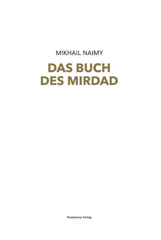 Cover: 9783945115183 | Das Buch des Mirdad | Mikhail Naimy | Buch | Deutsch | 2022
