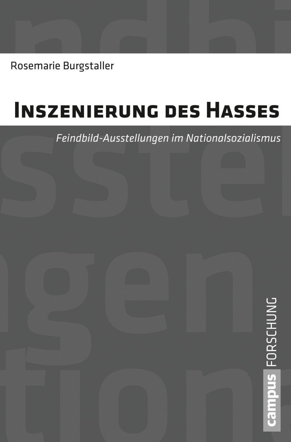 Cover: 9783593501895 | Inszenierung des Hasses | Rosemarie Burgstaller | Taschenbuch | 2022