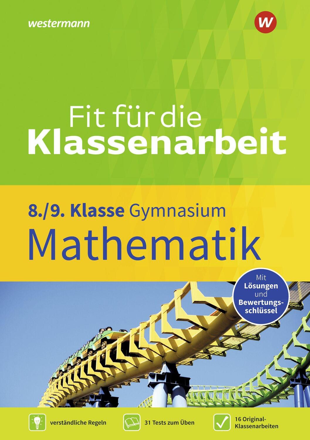 Cover: 9783742600097 | Fit für die Klassenarbeit - Gymnasium. Mathematik 8 / 9 | Tagliente