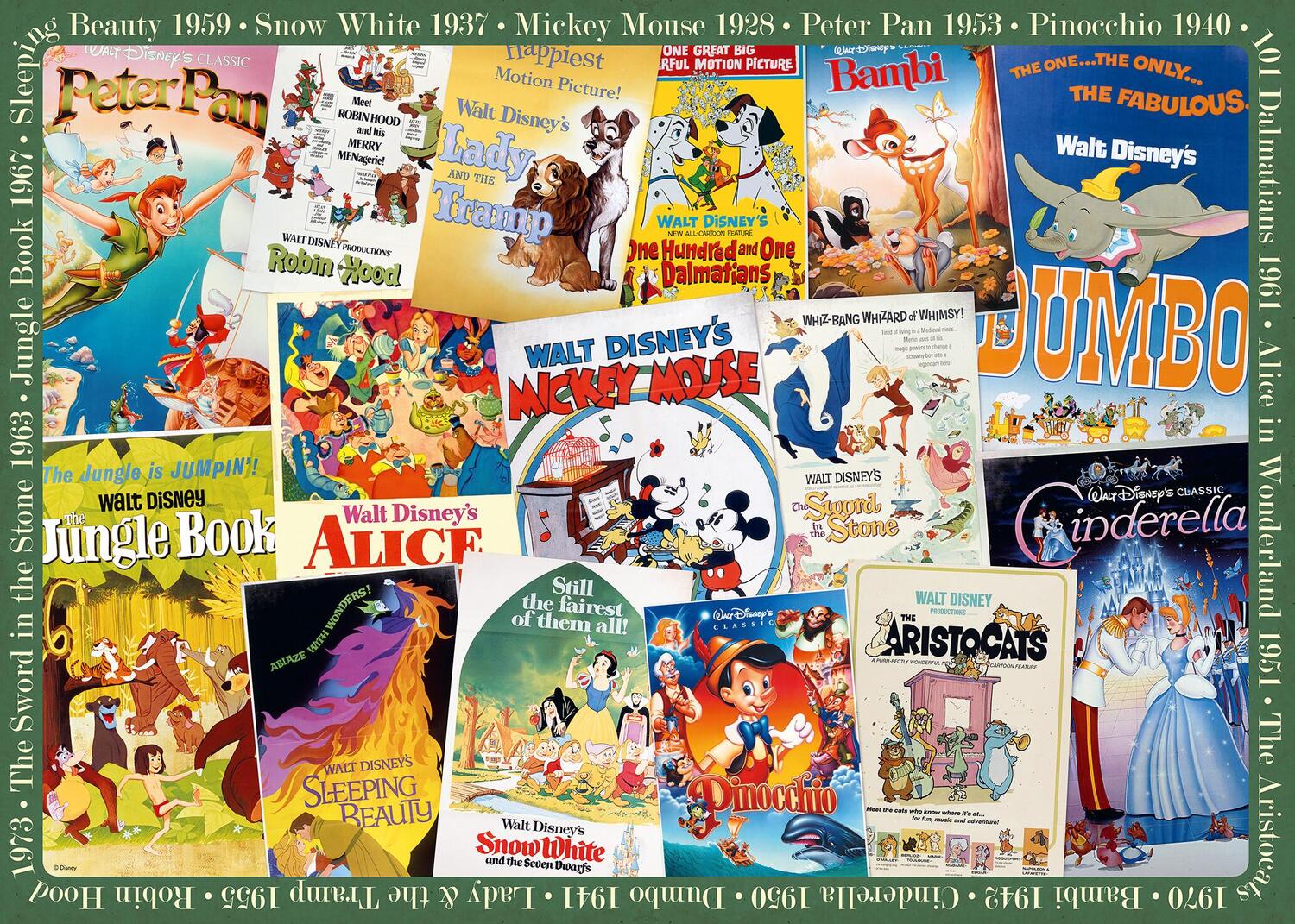 Cover: 4005555006893 | Ravensburger Puzzle 12000689 - Disney Vintage Movie Poster - 1000...