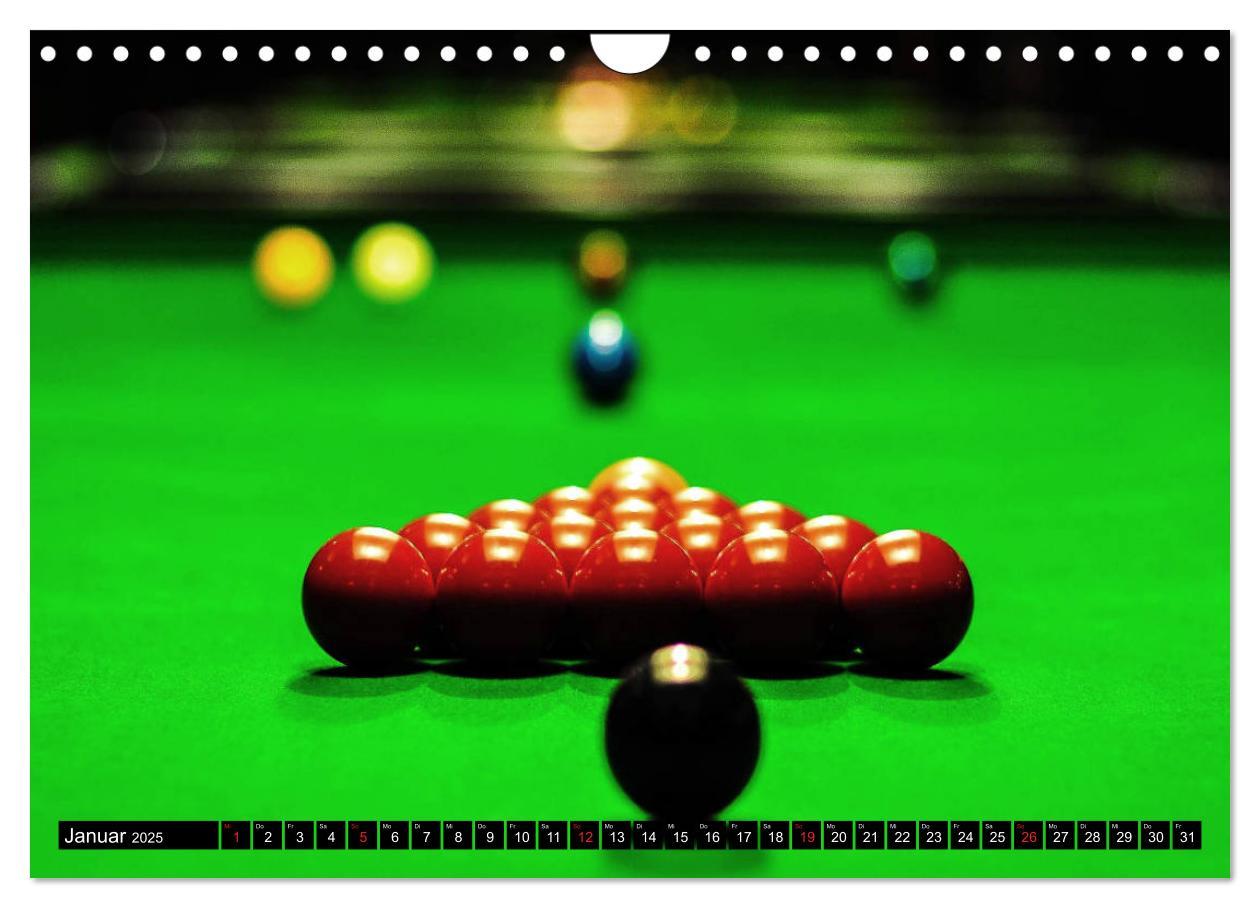 Bild: 9783435289332 | Billard. Konzentration - Sport - Spannung (Wandkalender 2025 DIN A4...