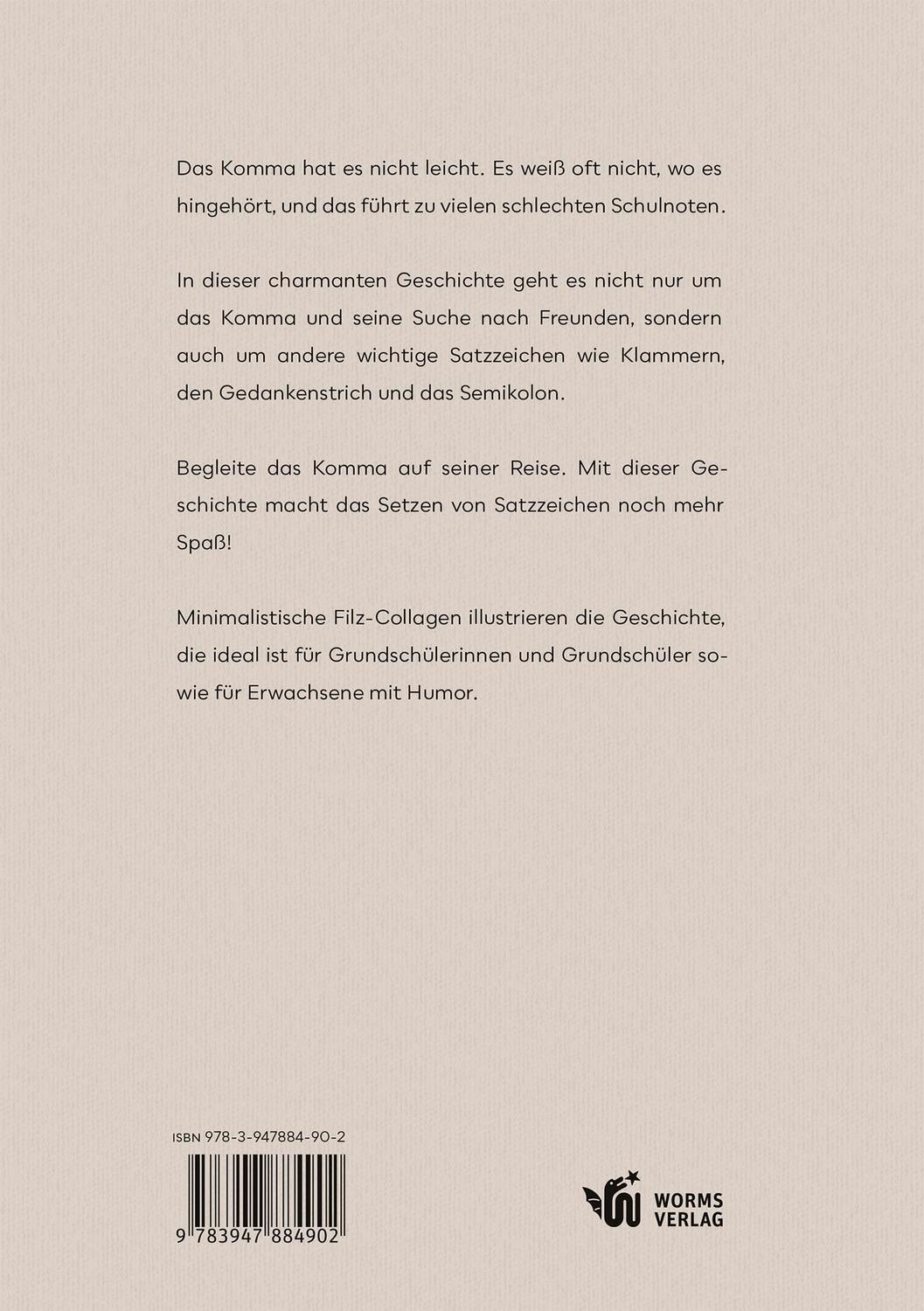 Rückseite: 9783947884902 | Das Komma | Eva-Maria Apprich (u. a.) | Taschenbuch | 44 S. | Deutsch
