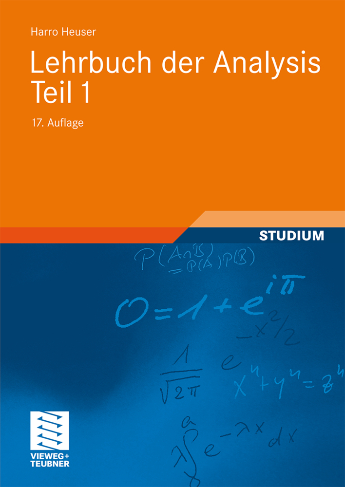 Lehrbuch der Analysis. Tl.1 - Heuser, Harro