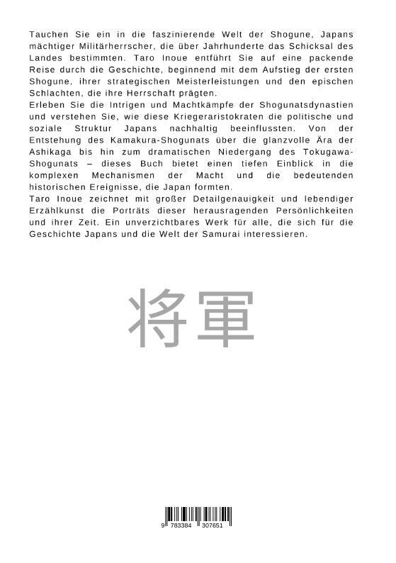 Rückseite: 9783384307651 | Shogune Japans | Aufstieg und Fall der mächtigen Militärherrscher