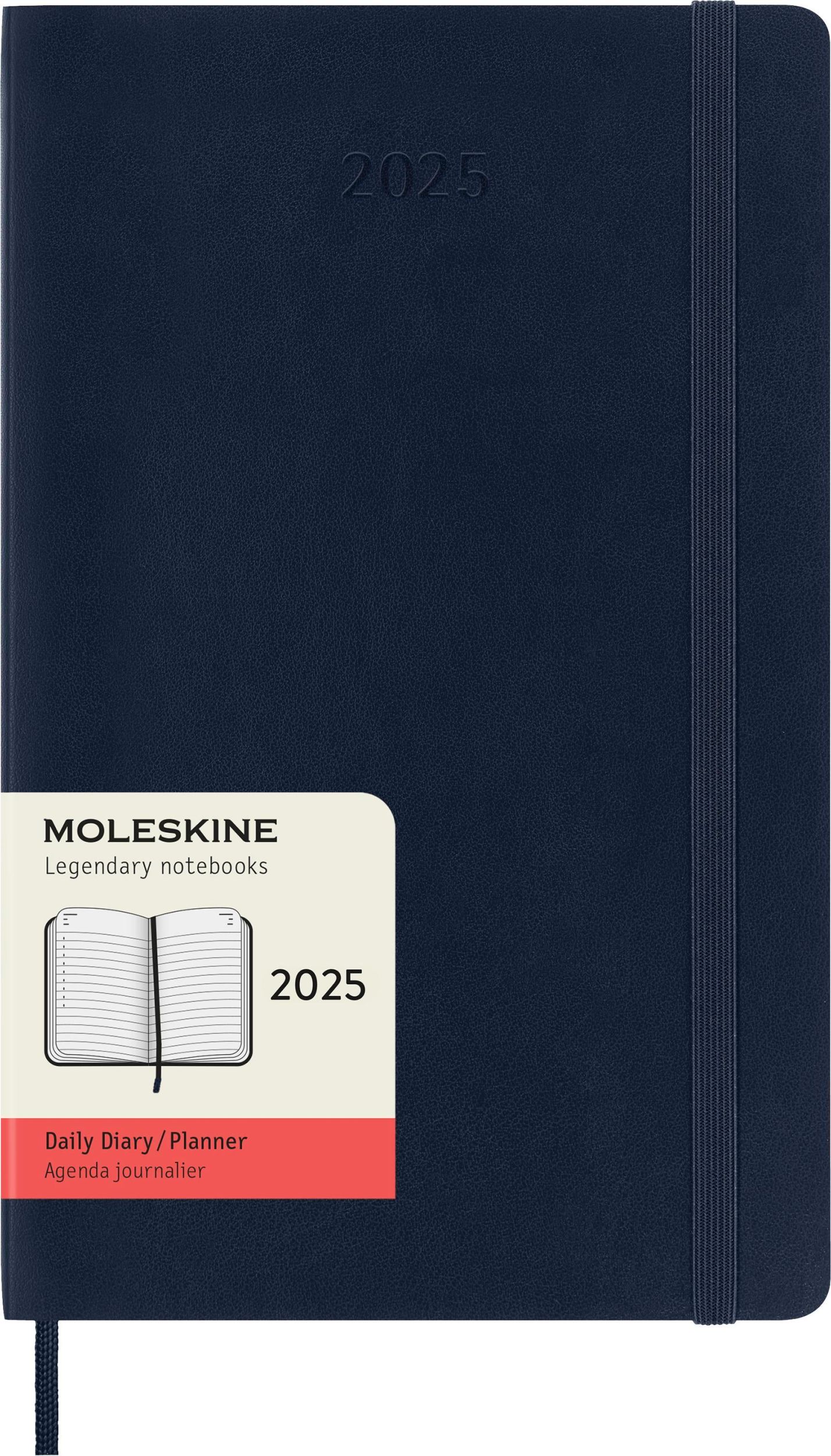 Cover: 8056999270155 | Moleskine 12 Monate Tageskalender 2025, Large/A5, 1 Tag = 1 Seite,...