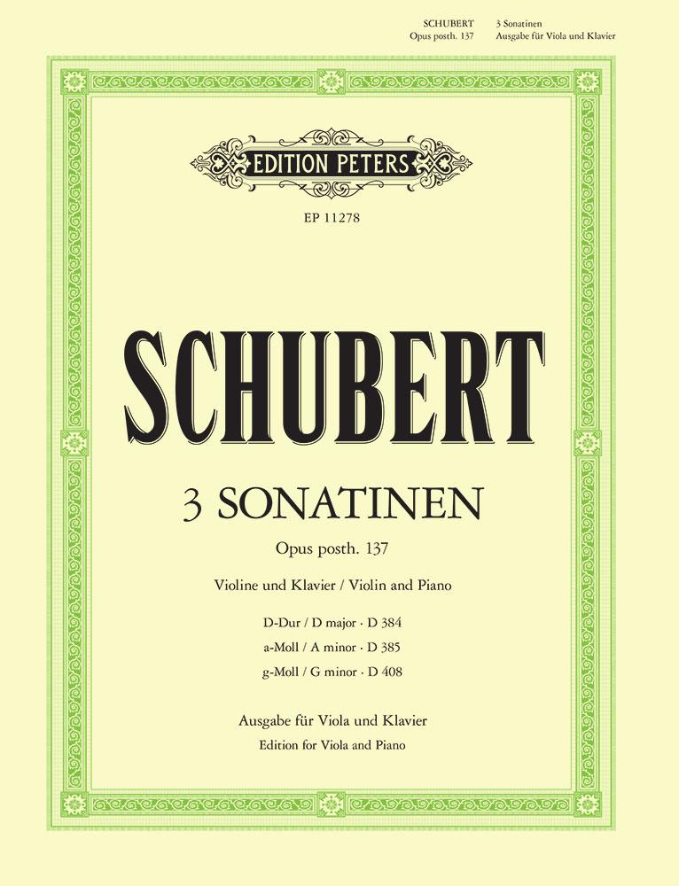 Cover: 9790014110086 | Sonatinas (3) Op. Posth.137 | Franz Schubert | Taschenbuch | Buch