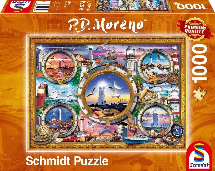 Cover: 4001504599027 | Leuchttürme (Puzzle) | Peter Moreno | Spiel | In Spielebox | 59902