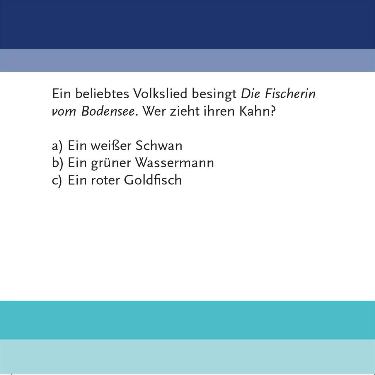 Bild: 4250364119016 | Das Bodensee-Quiz | 66 Fragen rund um den Bodensee | Johannes Wilkes