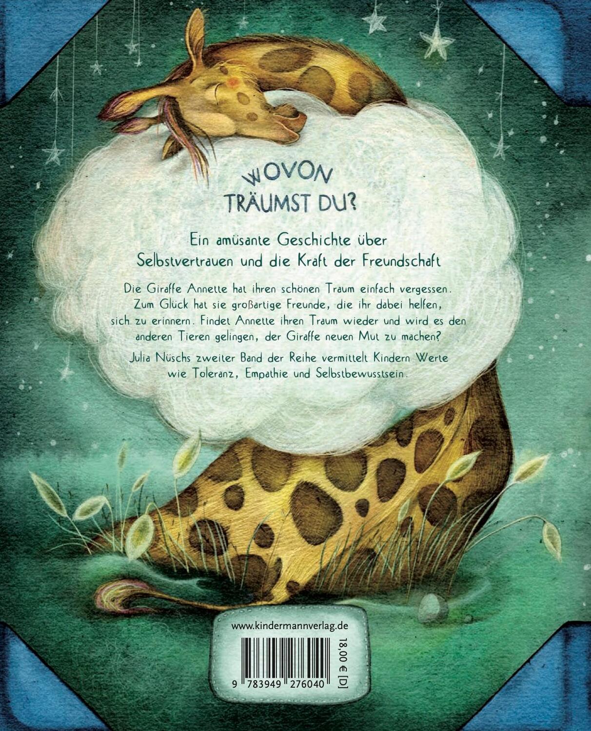 Rückseite: 9783949276040 | Die tollpatschige Giraffe und der verlorene Traum | Julia Nüsch | Buch