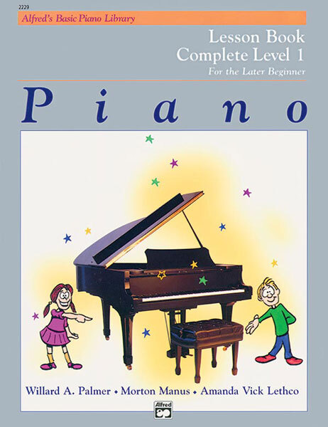 Cover: 38081000183 | Alfred's Basic Piano Library Lesson 1 Complete | For The Late Beginner