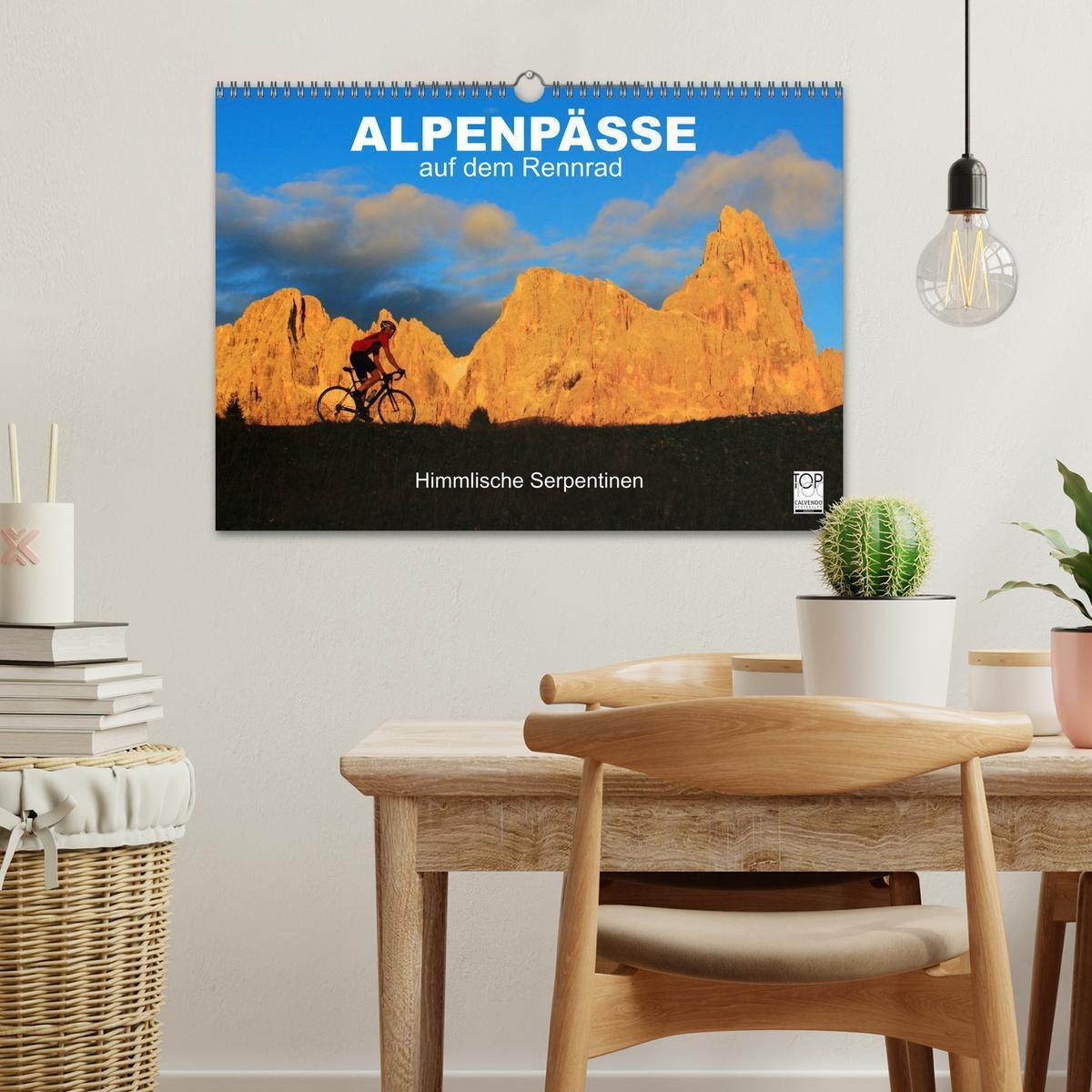 Bild: 9783435625314 | Alpenpässe auf dem Rennrad "Himmlische Serpentinen" (Wandkalender...