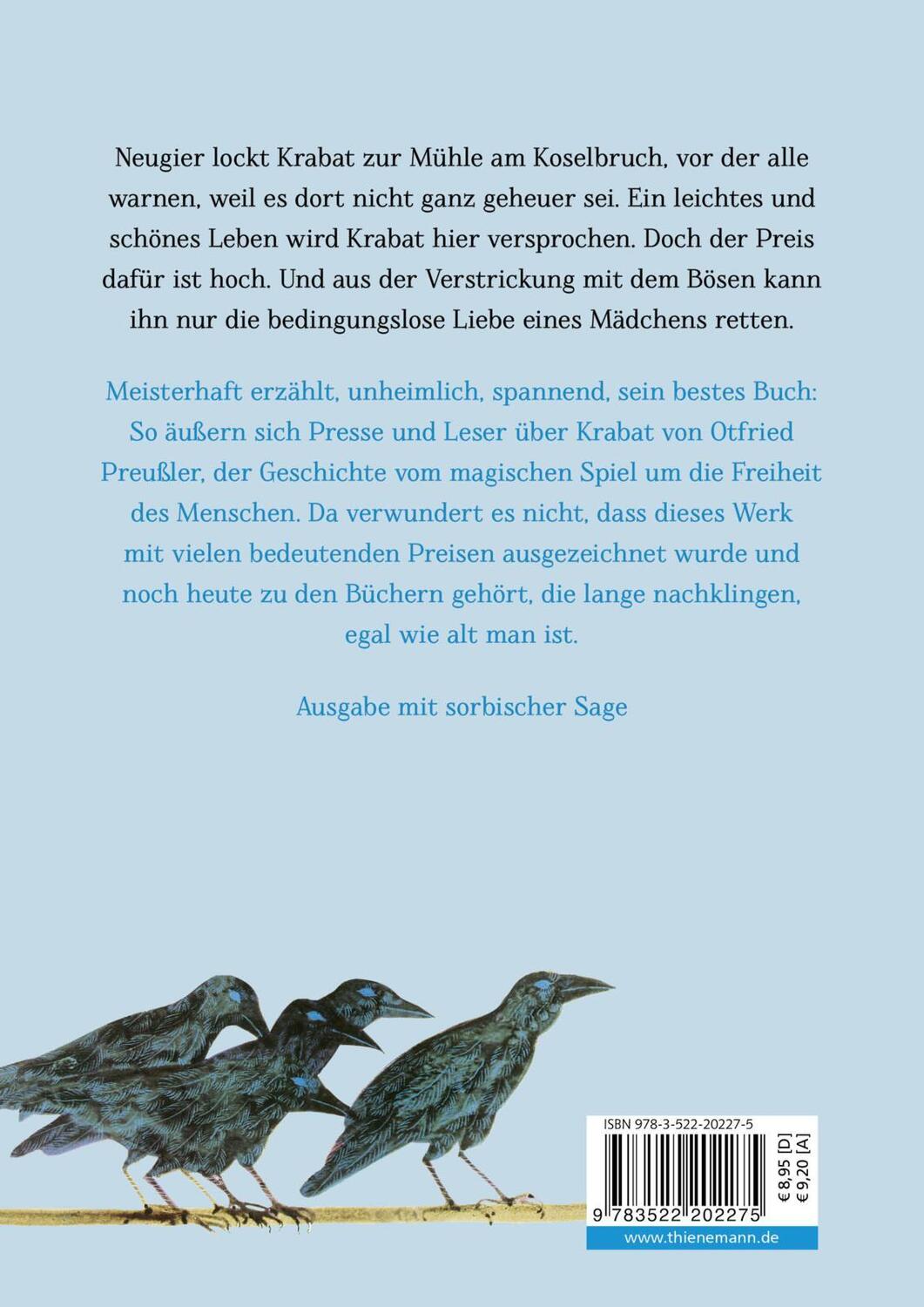 Rückseite: 9783522202275 | Krabat - Roman | Otfried Preußler | Taschenbuch | 272 S. | Deutsch