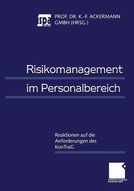 Cover: 9783409115445 | Risikomanagement im Personalbereich | Karl-Friedrich Ackermann | Buch