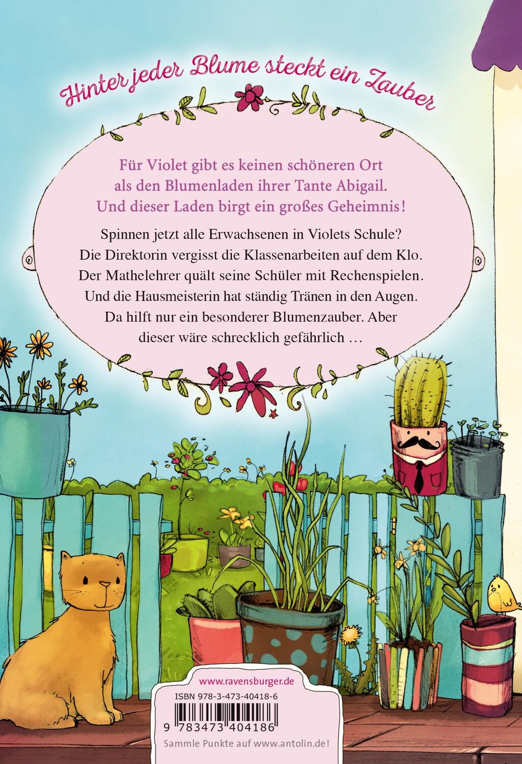 Rückseite: 9783473404186 | Der magische Blumenladen, Band 9: Der gefährliche Schulzauber | Mayer