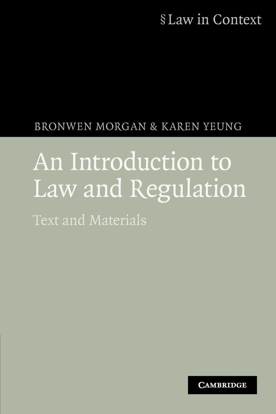 Cover: 9780521685658 | An Introduction to Law and Regulation | Text and Materials | Buch