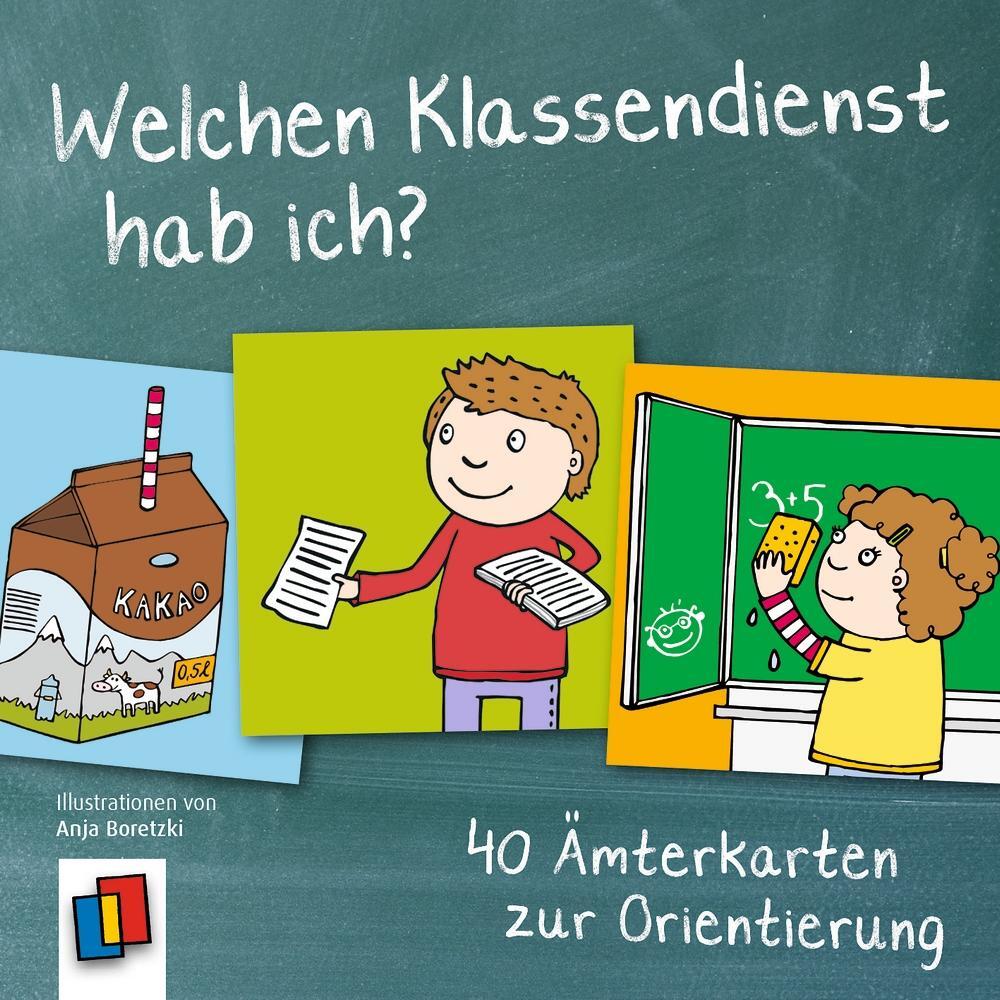 Cover: 9783834625885 | Welchen Klassendienst hab ich? | 40 Ämterkarten zur Orientierung | Box