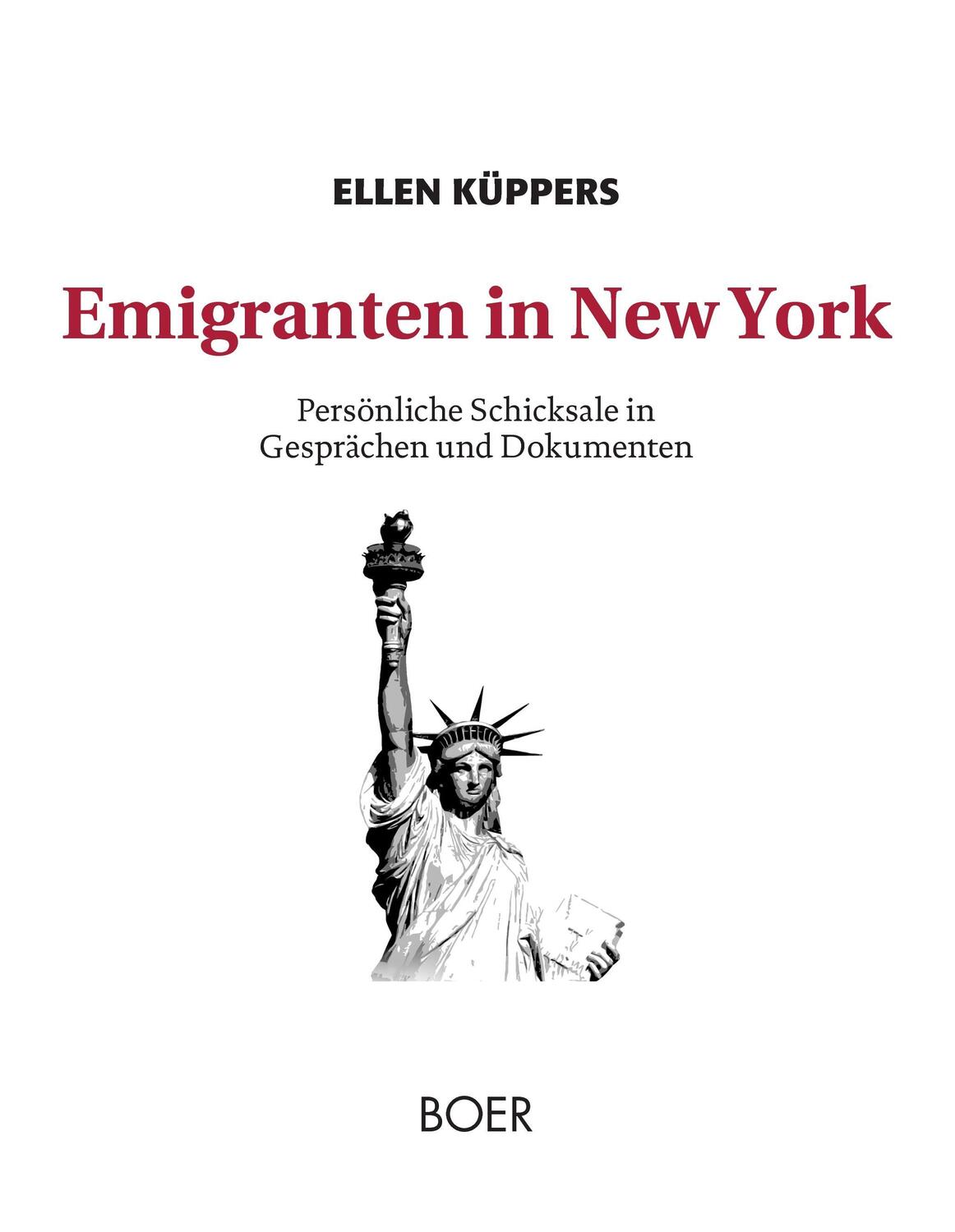Cover: 9783924963644 | Emigranten in New York | Ellen Küppers | Buch | 160 S. | Deutsch