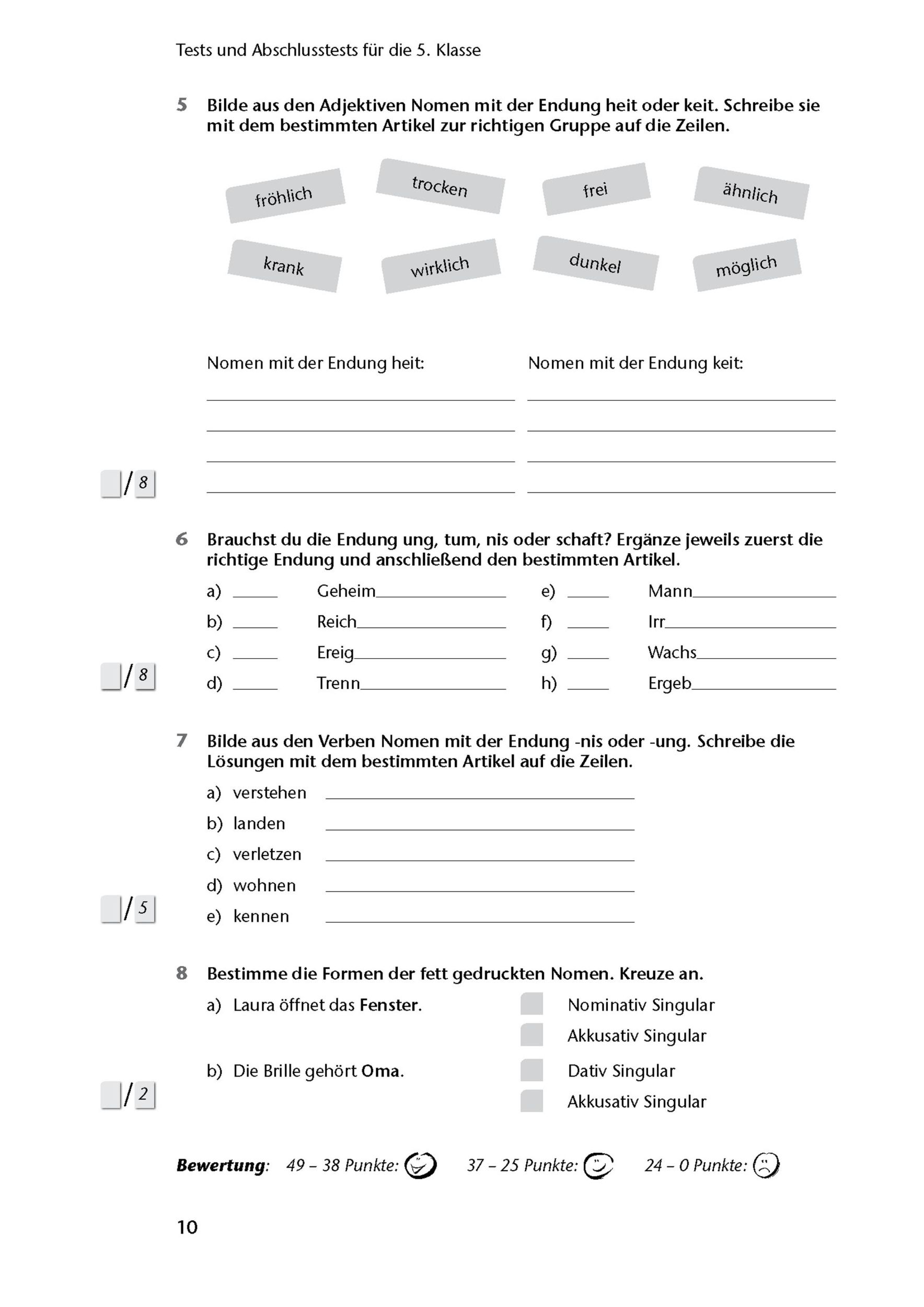 Bild: 9783804415904 | Fit in Test und Klassenarbeit - Deutsch 5./6. Klasse Gymnasium | Süß