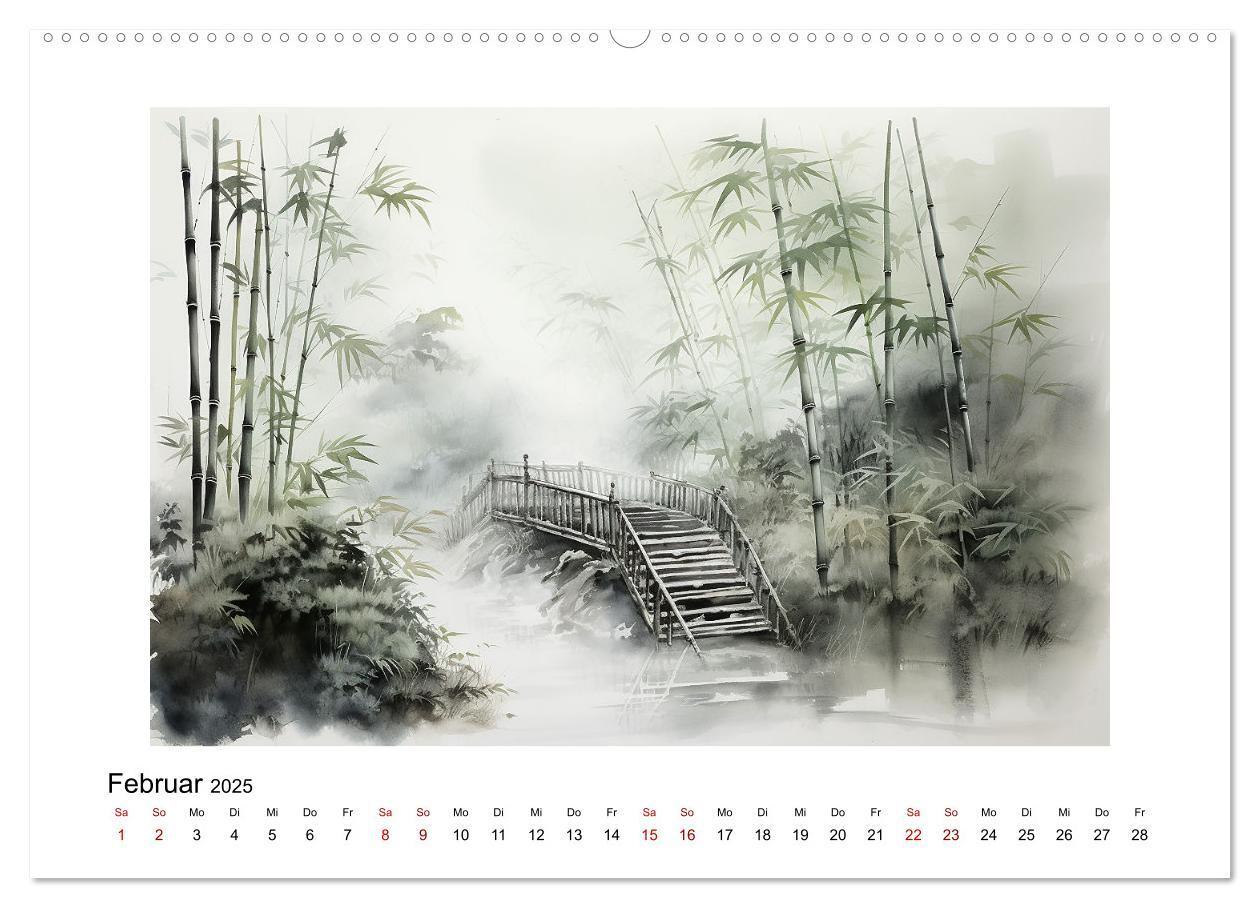 Bild: 9783383794704 | Heiwa - Friedliche Aquarelle im japanischen Stil (Wandkalender 2025...