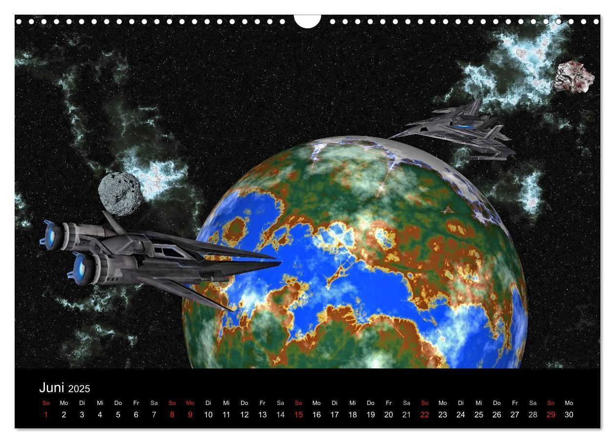 Bild: 9783435697236 | Fantasie-Planeten (Wandkalender 2025 DIN A3 quer), CALVENDO...