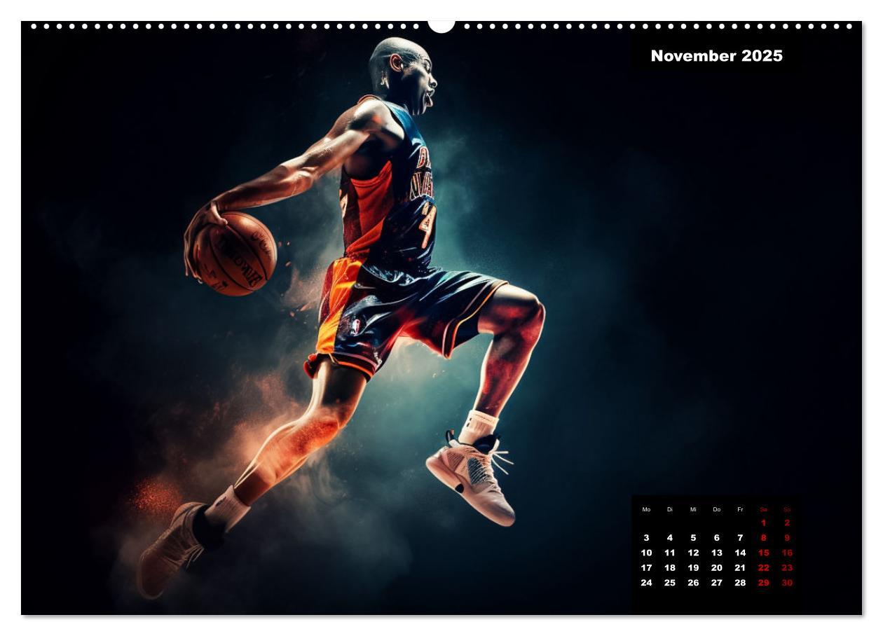 Bild: 9783383905391 | Faszination Basketball (Wandkalender 2025 DIN A2 quer), CALVENDO...