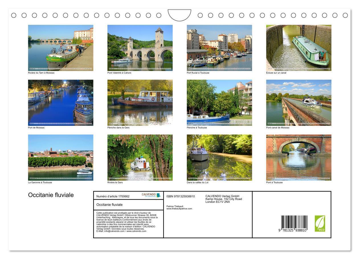 Bild: 9781325938810 | Occitanie fluviale (Calendrier mural 2025 DIN A4 vertical),...