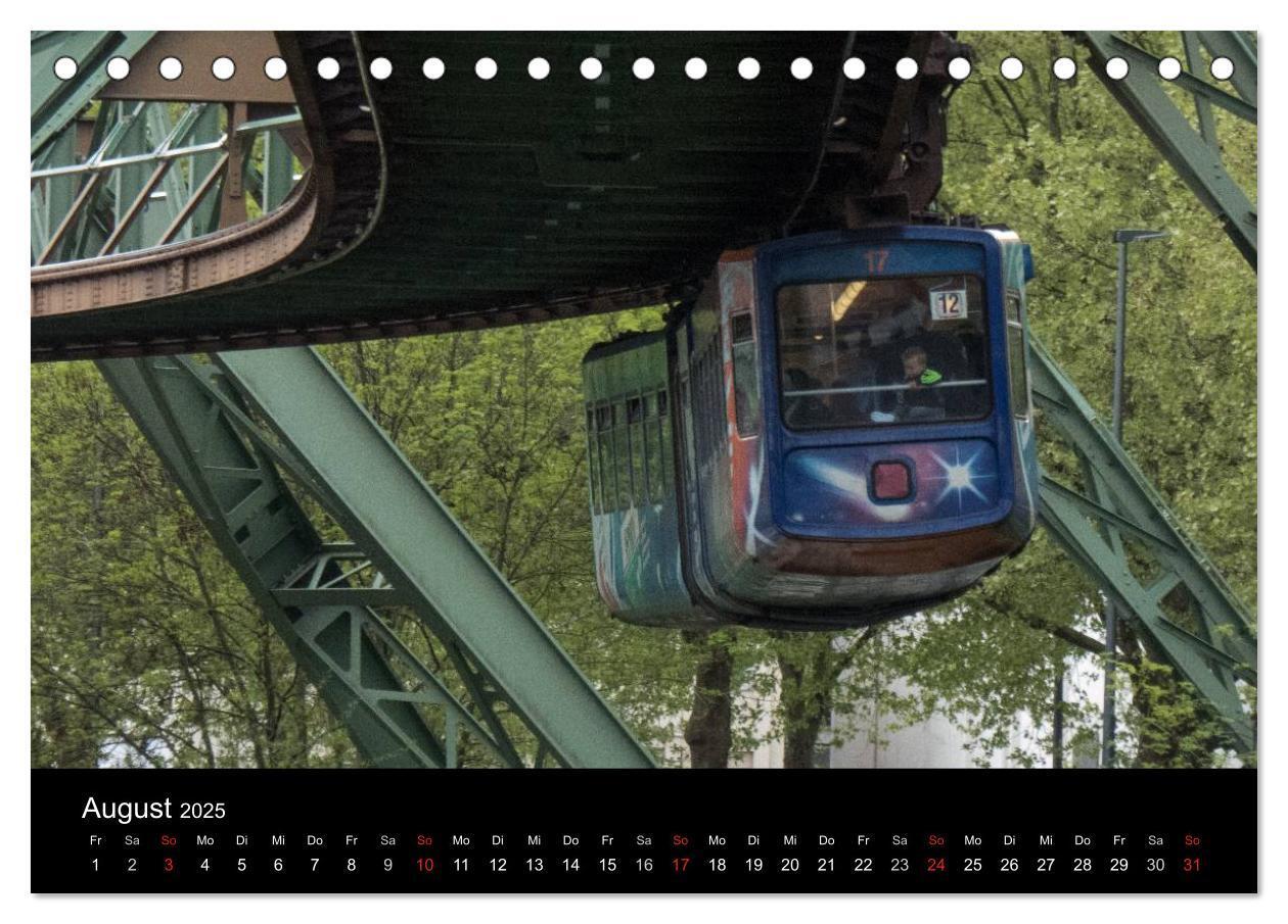 Bild: 9783435526369 | Die Wuppertaler Schwebebahn (Tischkalender 2025 DIN A5 quer),...