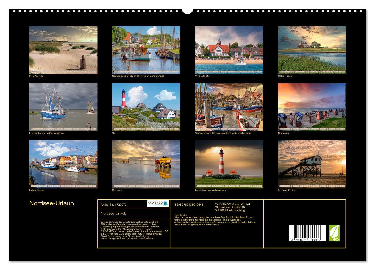 Bild: 9783435030866 | Nordsee-Urlaub (Wandkalender 2025 DIN A2 quer), CALVENDO...