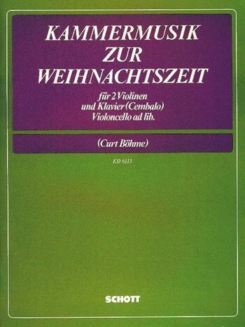 Cover: 9790001065474 | Kammermusik zur Weihnachtszeit | Buch | 76 S. | Deutsch | 1984