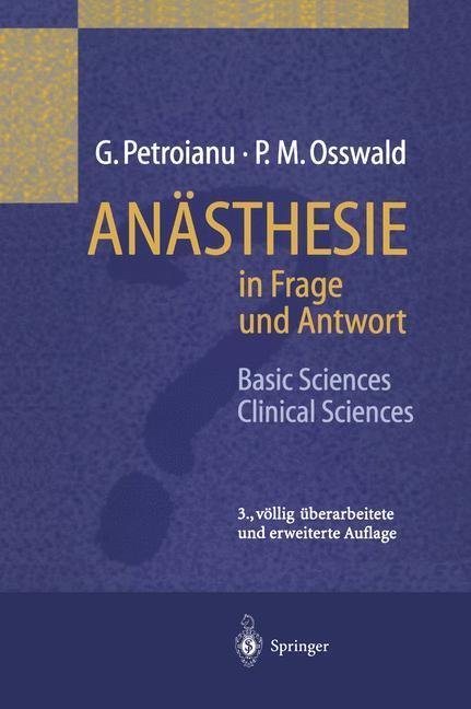 Cover: 9783540662761 | Anästhesie in Frage und Antwort | Basic Sciences. Clinical Sciences
