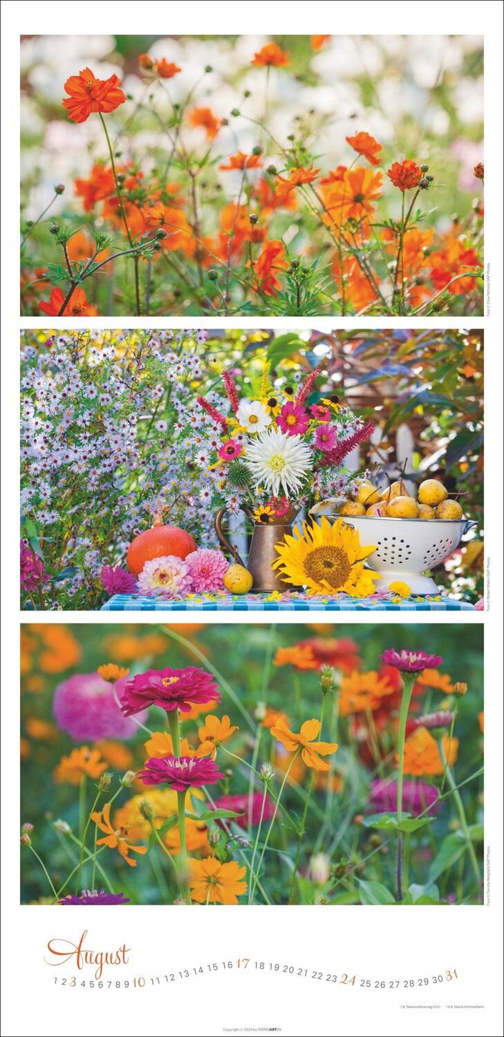 Bild: 9783839901069 | Die Farben der Gärten Kalender 2025 | Kalender | Spiralbindung | 14 S.