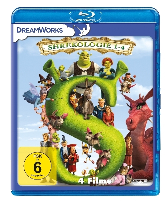 Cover: 5053083146979 | Shrekologie 1-4, 4 Blu-ray | Blu-ray Disc | Deutsch | 2018
