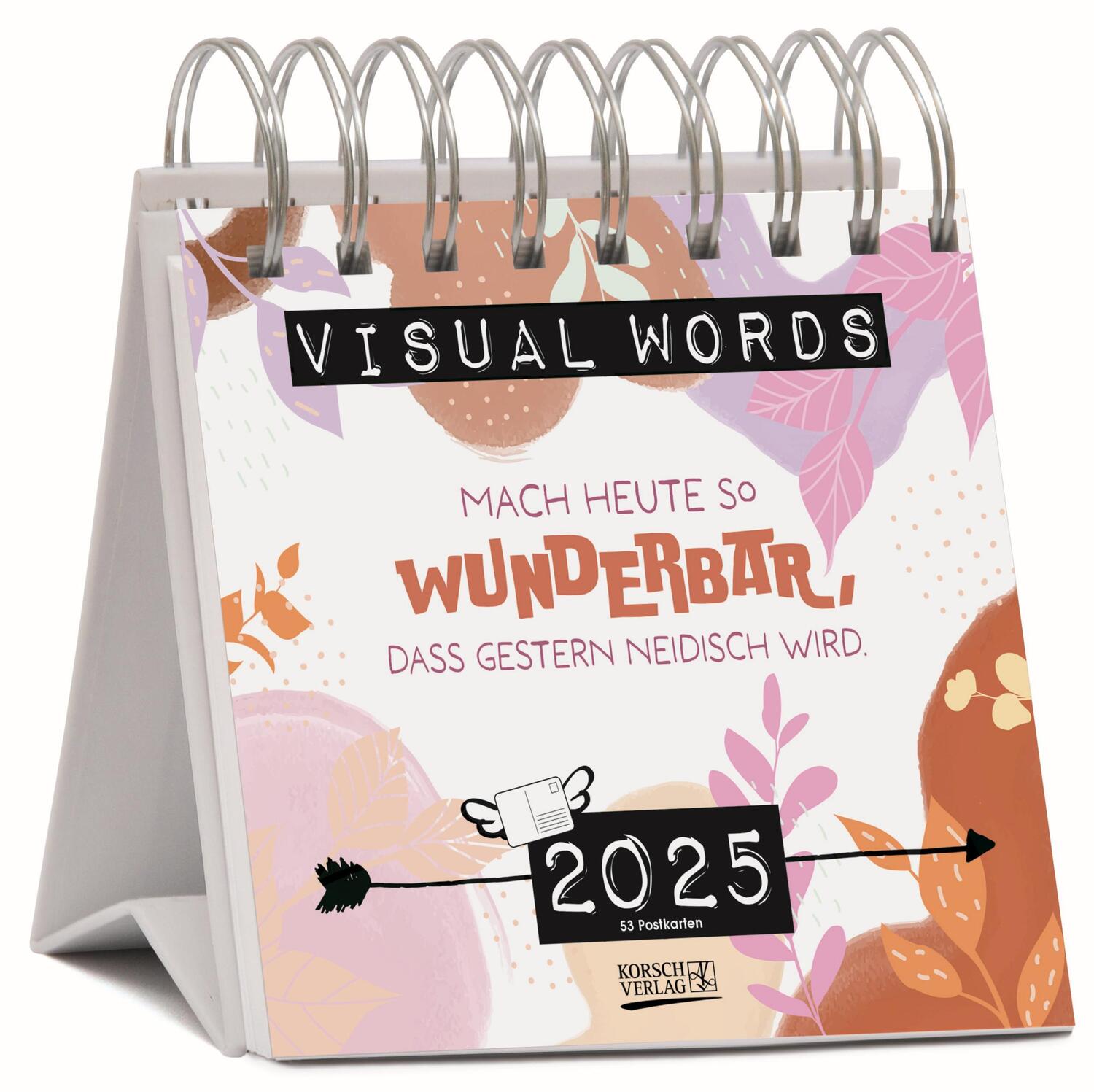 Cover: 9783731876809 | Visual Words Aquarell 2025 | Verlag Korsch | Kalender | Spiralbindung