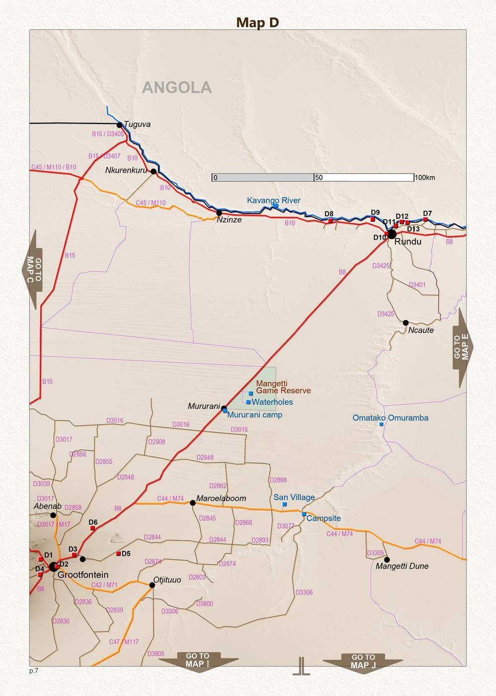 Bild: 9783947895427 | Detaillierte NAMIBIA Reisekarte - NAMIBIA ROAD MAP (1:1.160.000)