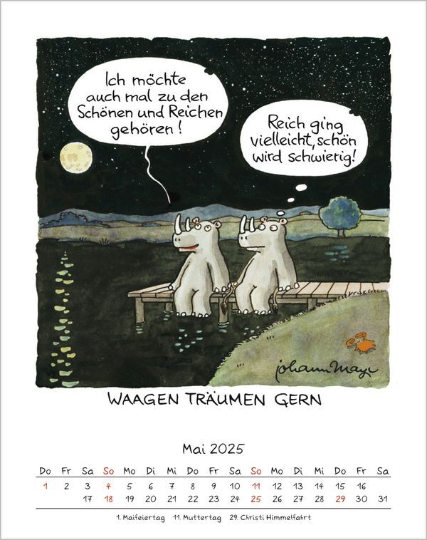 Bild: 9783731876687 | Waage 2025 | Korsch Verlag | Kalender | Spiralbindung | 13 S. | 2025