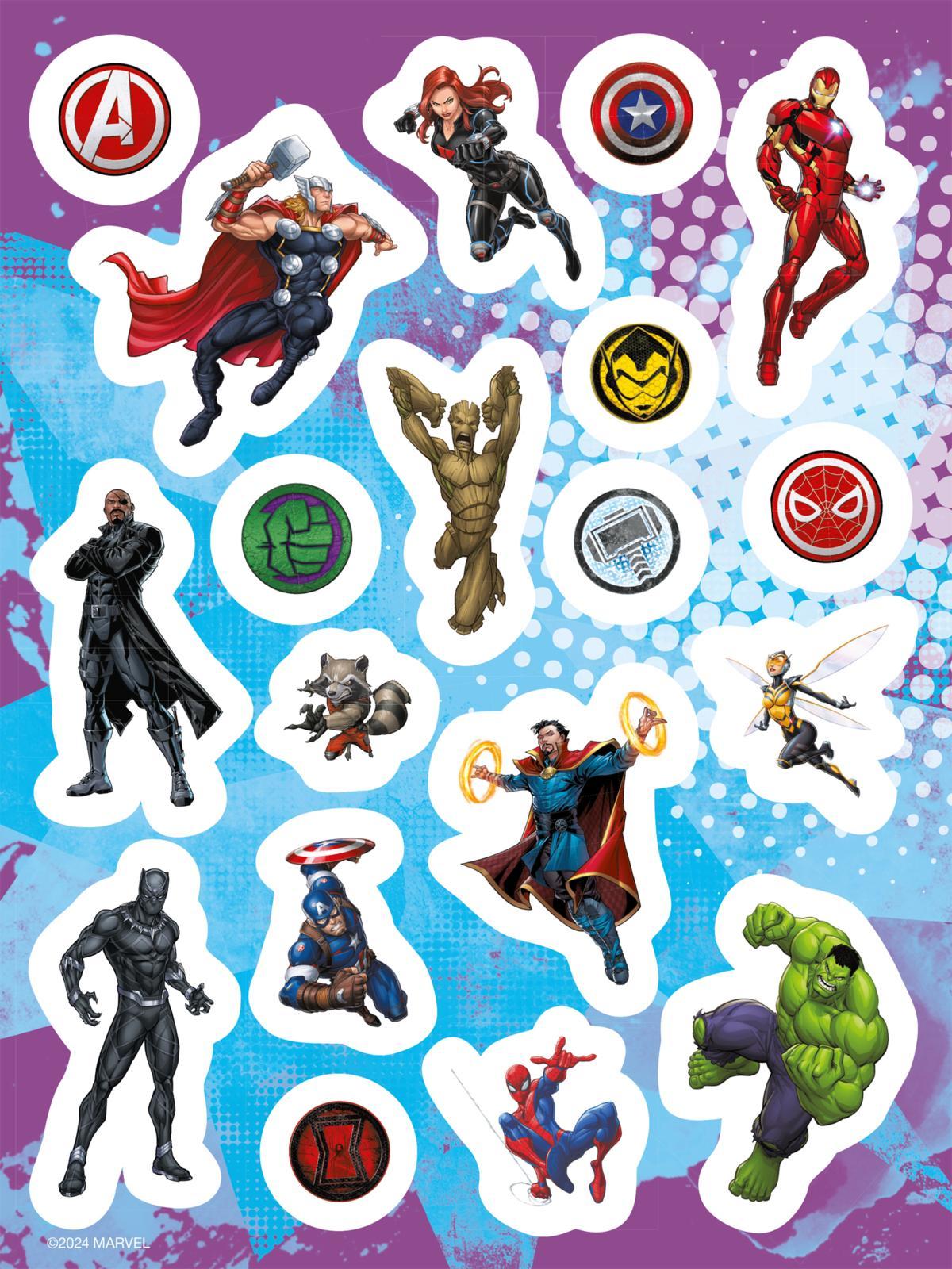 Bild: 9783845126784 | MARVEL: Stickerspaß | Mit coolen Stickern, Rätseln und Ausmalseiten