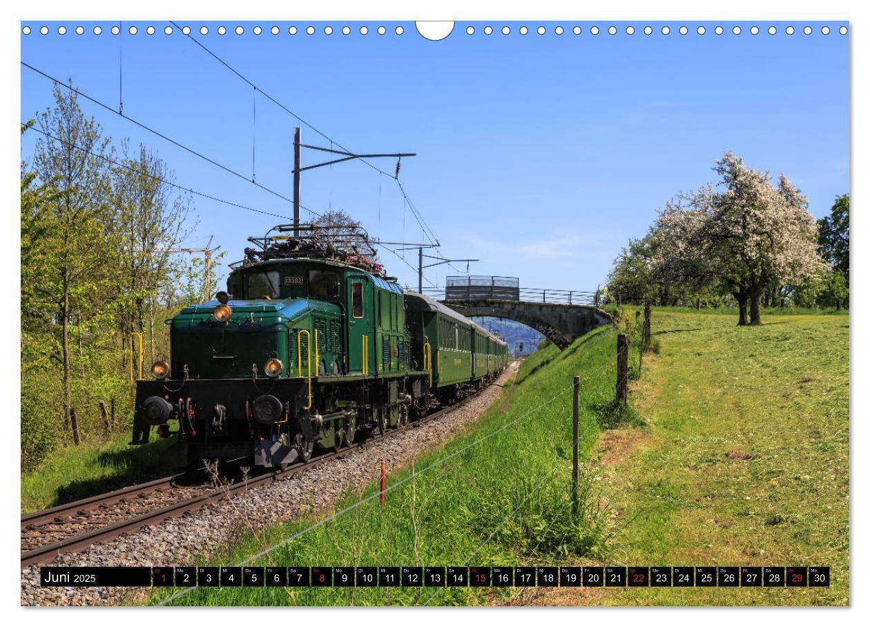 Bild: 9783435346110 | Eisenbahn-Nostalgie - Oldtimer auf Schweizer Schienen (Wandkalender...