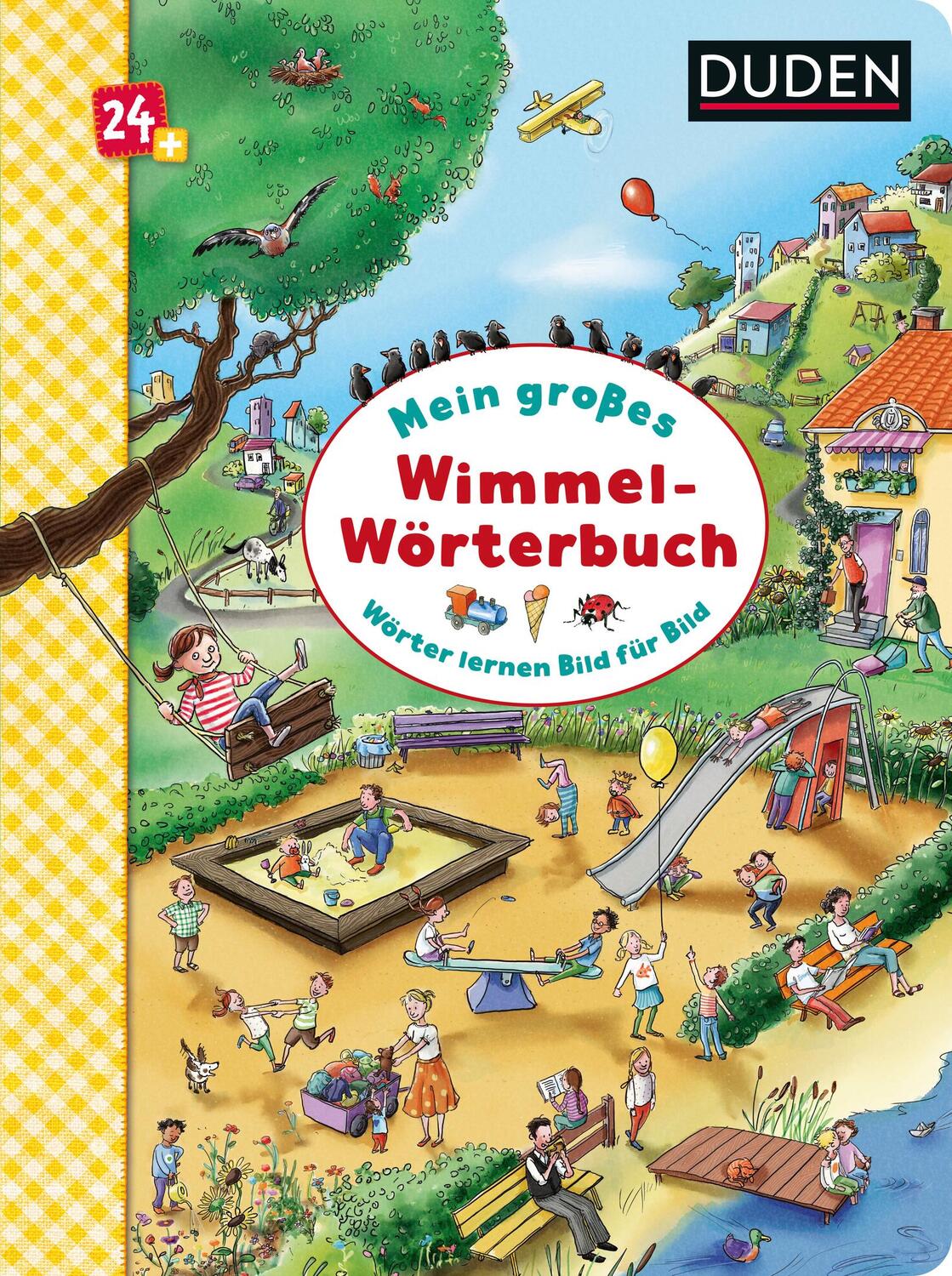 Cover: 9783737334839 | Duden 24+: Mein großes Wimmel-Wörterbuch | Wörter lernen Bild für Bild