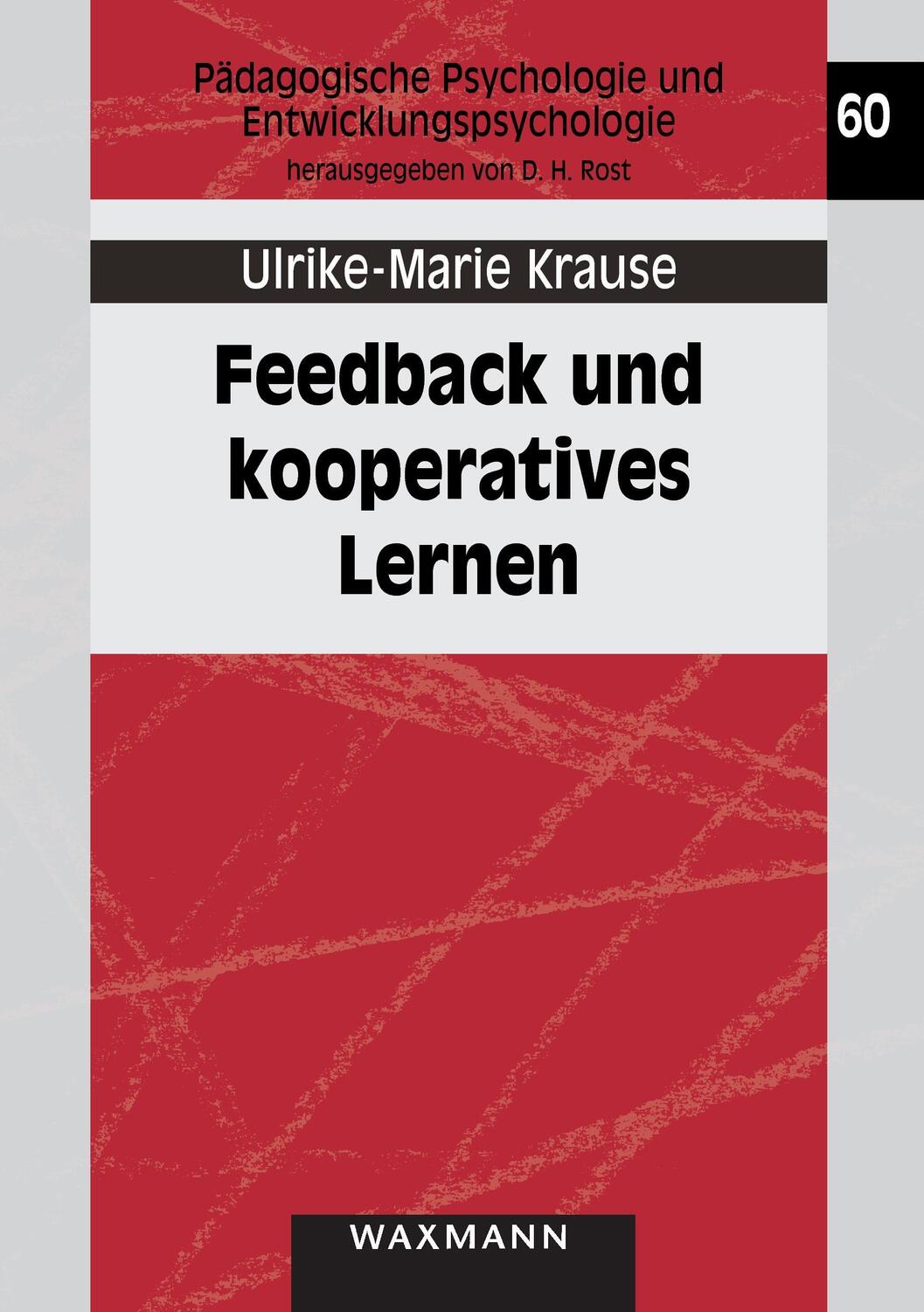 Cover: 9783830918066 | Feedback und kooperatives Lernen | Ulrike-Marie Krause | Taschenbuch